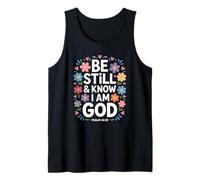 Be Still & Know I Am God Floral Bouquet Tank Top