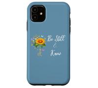 Be Still Know That I Am God Quotes Butterfly Christian Jesus Case for iPhone 11