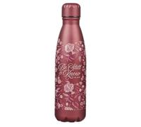 Be Still Metallic Raisin Plum Floral Stainless Steel Water Bottle - Psalm 46:10