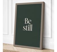 Be Still Minimalist Canvas Wall Art Print 30x20 Inch (76 x 51 cm)
