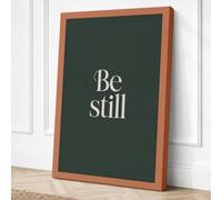 Be Still Minimalist Canvas Wall Art Print 30x20 Inch (76 x 51 cm)