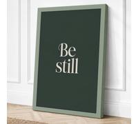 Be Still Minimalist Canvas Wall Art Print 30x20 Inch (76 x 51 cm)