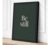 Be Still Minimalist Canvas Wall Art Print 30x20 Inch (76 x 51 cm)