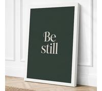 Be Still Minimalist Canvas Wall Art Print 30x20 Inch (76 x 51 cm)