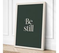 Be Still Minimalist Canvas Wall Art Print 30x20 Inch (76 x 51 cm)