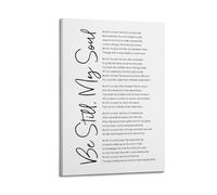 Be Still My Soul Christian PoemCanvas Poster Wall Art Poster for Room Living Room Study Aesthetics And DecorationFrame-style 08x12inch(20x30cm)