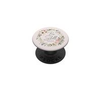 Be Still Psalm 46:10 Pink Floral Watercolor Wreath Aesthetic PopSockets Adhesive PopGrip