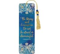 Be Strong and Courageous Beaded Bookmark