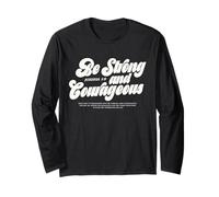 Be Strong and Courageous Christian Bible Verse Joshua 1:9 Long Sleeve T-Shirt
