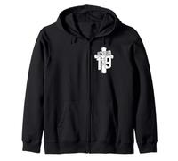 Be Strong and Courageous Joshua 1:9 Zip Hoodie