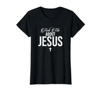 Be Strong and Courageous, Joshua 1, Christian Fathers Day Value Graphic T-Shirt, Women, Black, L