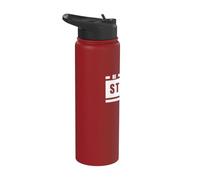 Be Strong and Move On - Motivational Saying Positive Mindset Stainless Steel Insulated Water Bottle