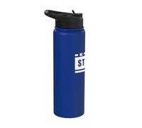 Be Strong and Move On - Motivational Saying Positive Mindset Stainless Steel Insulated Water Bottle