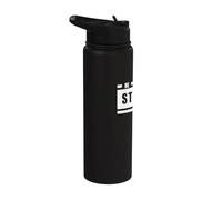 Be Strong and Move On - Motivational Saying Positive Mindset Stainless Steel Insulated Water Bottle
