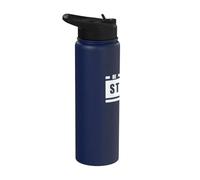 Be Strong and Move On - Motivational Saying Positive Mindset Stainless Steel Insulated Water Bottle