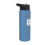 Be Strong and Move On - Motivational Saying Positive Mindset Stainless Steel Insulated Water Bottle