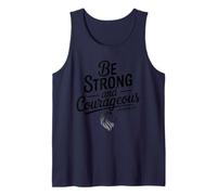 Be Strong Courageous Bible Verse Faith Motivation Christian Tank Top