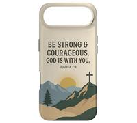 Be Strong & Courageous. God Is With You. Joshua 1:9 Prayer Case for iPhone Air