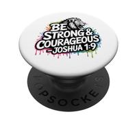Be Strong & Courageous - Mighty Lion PopSockets Adhesive PopGrip