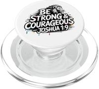 Be Strong & Courageous - Mighty Lion PopSockets PopGrip for MagSafe