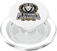 Be Strong & Courageous - Mighty Lion PopSockets PopGrip for MagSafe