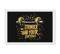 Be Stronger Than Your Excuses Diamond Painting Kits for Adults DIY 5D Round Full Drill Art Diamonds Dots Decor 8"x12"