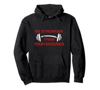 Be Stronger Than Your Excuses Gym Motivation Fitness Pullover Hoodie