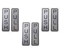 Be The Bestest Brushed 304 Grade Stainless Steel Premium Push/Pull Set Door Vertical Sign 5 x 1.5 inch Stylish (Pack of 3)