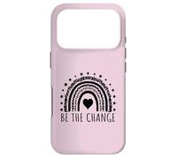 Be the Change Positive Inspirational Message Design Case for iPhone 17 Pro