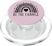Be the Change Positive Inspirational Message Design PopSockets PopGrip for MagSafe