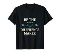 Be the Difference Maker Volunteer Arrow Heart T-Shirt