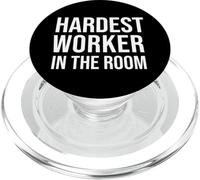 Be the Hardest Worker in the Room Award Workout Motivation PopSockets PopGrip for MagSafe