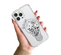 Be The Light Energy Widflower Silicone Y2K Clear TPU Custom Compatible With iPhone 11 12 13 14 15 16 16E 17 XR X SE 7 8 Air Pro Max Plus Mini S22 S23 S25 S26 Impact Case Personalised Name Cover