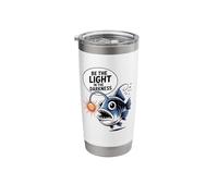 Be The Light in The Darkness Cute Anglerfish Stainless Steel Insulated Tumbler