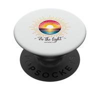 Be The Light Mathew 5:14 Sunset Sunrise Christian Faith PopSockets Adhesive PopGrip