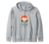 Be The Light Mathew 5:14 Sunset Sunrise Christian Faith Zip Hoodie