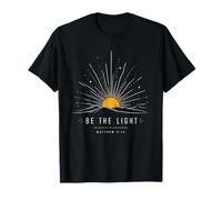 Be The Light Matthew 5:14 Christian Sunrise Faith T-Shirt