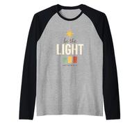 Be The Light, Matthew 5:14 Retro Star Christian Raglan Baseball Tee