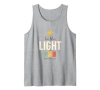 Be The Light, Matthew 5:14 Retro Star Christian Tank Top