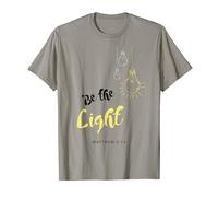 Be the Light of the World Matthew 5 14 Christian Bible Verse T-Shirt