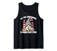 Be The Lighthouse Saying for Christian Mom and Gnome Lover Tank Top
