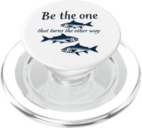 Be The One That Turns The Other Way Inspirational Quote PopSockets PopGrip for MagSafe