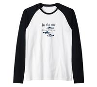 Be The One That Turns The Other Way Inspirational Quote Raglan Baseball Tee