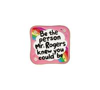 Be The Person Mr Rogers Knew You Could Be Kindness Reminder Enamel Pin, Positive Growth Mindset Pin Brooch, Motivational Quote Brooch Badge, Self Development Gift For Student, Uplifting Lapel Badges