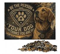 Be The Person Your Dog Thinks You Are Funny D Jigsaw Puzzle, 500 Pieces | A screen-free tabletop activity - focused tabletop leisure at home.
