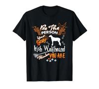 Be The Person Your Scary Irish Wolfhound Dog Halloween Value Graphic T-Shirt, Men, Black, S