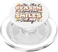 Be The Reason Someone Smiles Today Mental Health Awareness PopSockets PopGrip for MagSafe