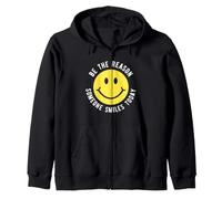 Be the Reason Someone Smiles Today Motivation Happy Face Zip Hoodie
