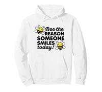 Be the Reason Someone Smiles Today Motivation Vintage Bee Pullover Hoodie