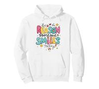 Be The Reason Someone Smiles Today Positive Kindness Message Pullover Hoodie
